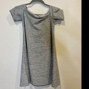Gray Off The Shoulder Dress